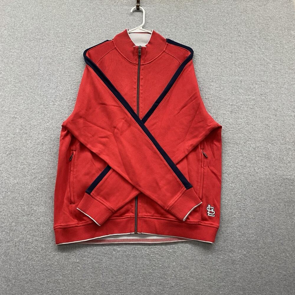 Tommy Bahama St Louis Cardinals Full Zip Sweater Jacket Mens L MLB Busch Stadium - Picture 7 of 14